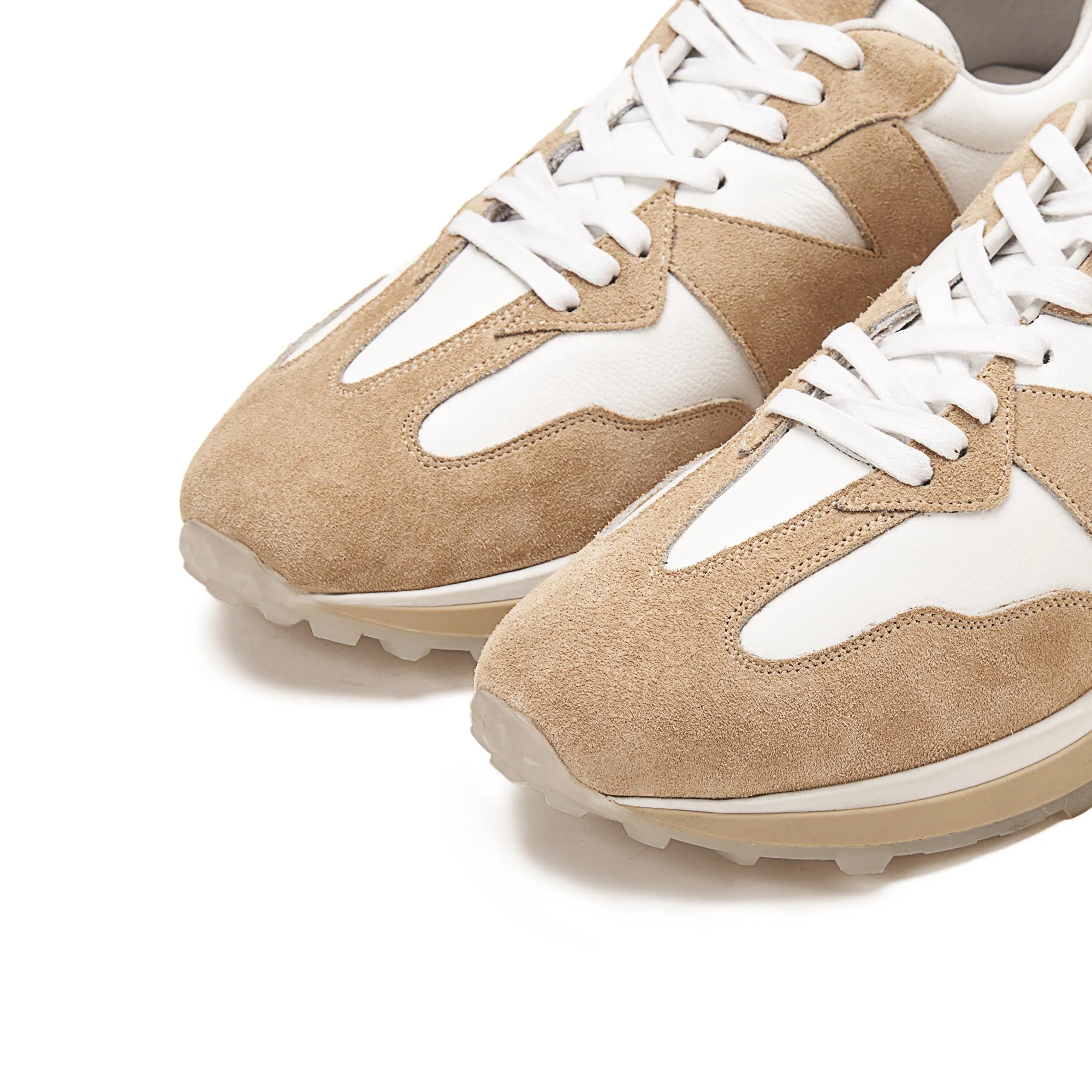 Achilles Signature Pro | Genuine Suede X Leather Sneakers - Beige