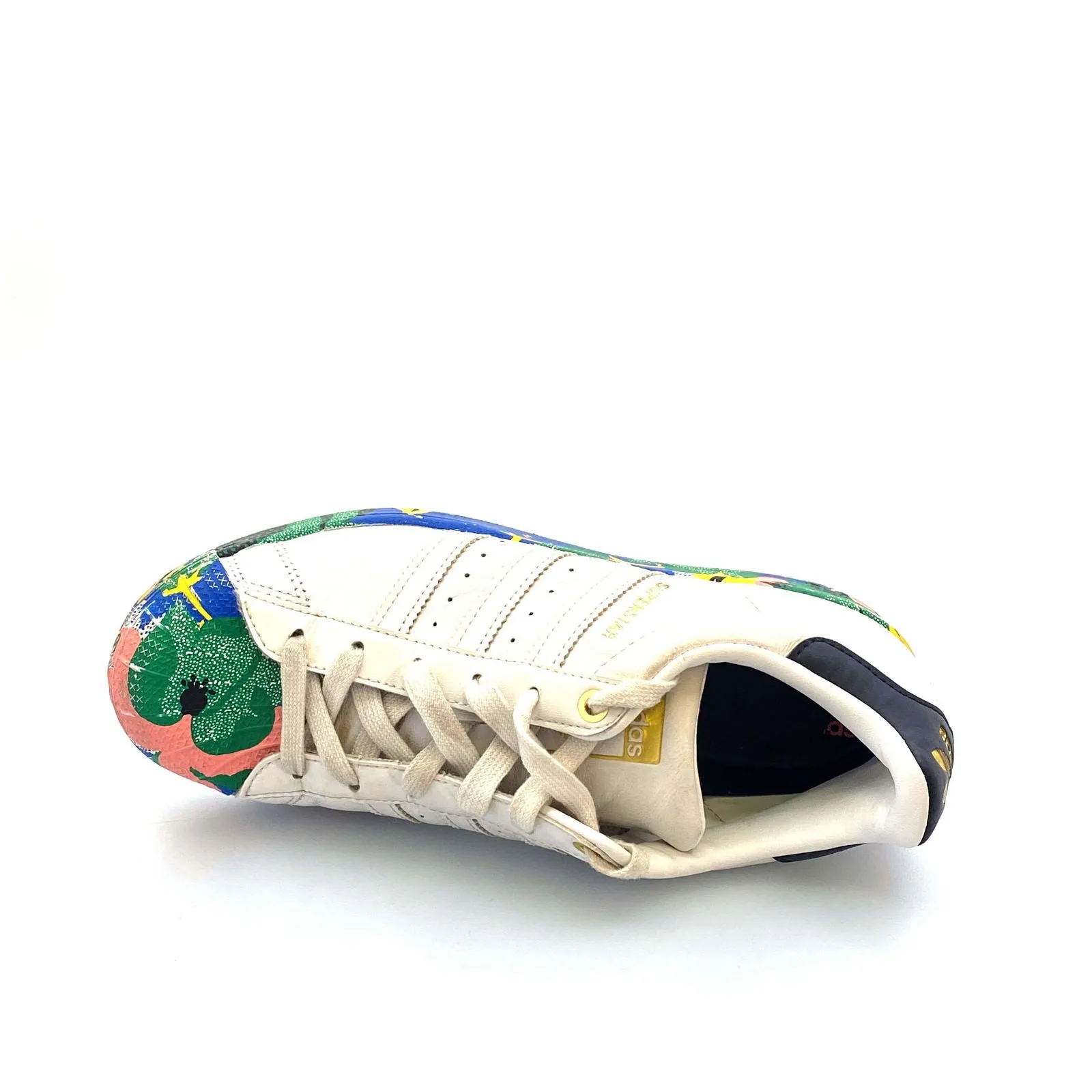 Adidas Originals Womens Size 7 White Superstar Her Studio London FW2526 Floral