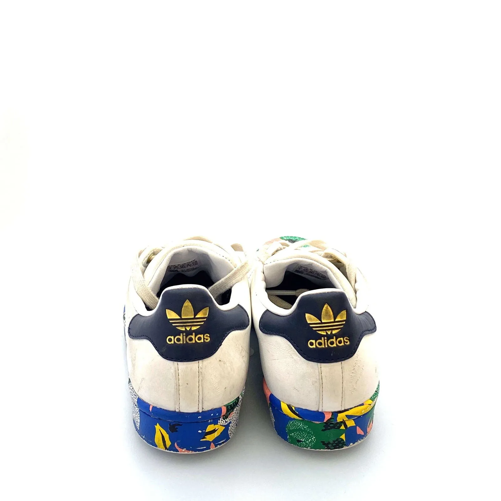 Adidas Originals Womens Size 7 White Superstar Her Studio London FW2526 Floral
