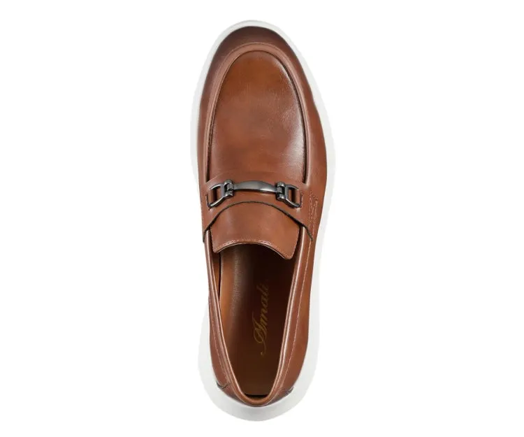 Amali Milo Casual Loafers Men’s Premium Leather Cognac