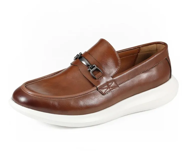 Amali Milo Casual Loafers Men’s Premium Leather Cognac