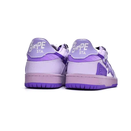 BAPESTA Sk8 Low Gradient Purple Shoes
