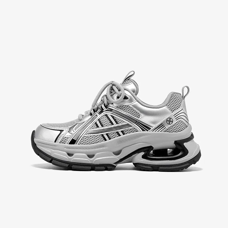 BeauToday Non-slip Womens Chunky Sneskers Fashion Casual Round Toe Breathable Walking Sneakers