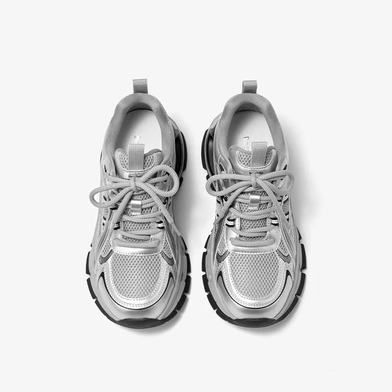 BeauToday Non-slip Womens Chunky Sneskers Fashion Casual Round Toe Breathable Walking Sneakers