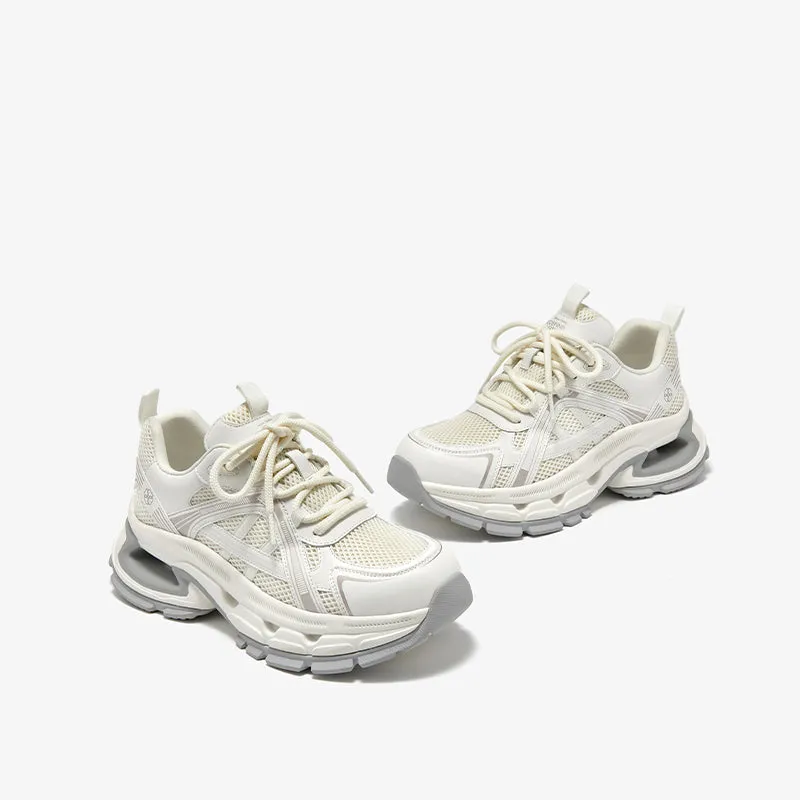 BeauToday Non-slip Womens Chunky Sneskers Fashion Casual Round Toe Breathable Walking Sneakers