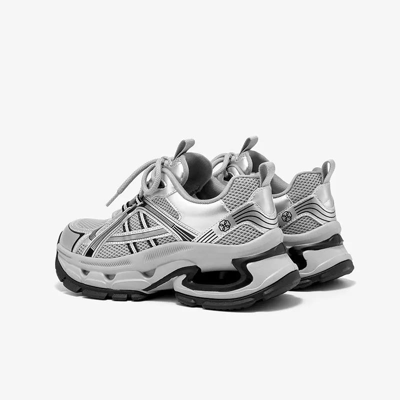 BeauToday Non-slip Womens Chunky Sneskers Fashion Casual Round Toe Breathable Walking Sneakers