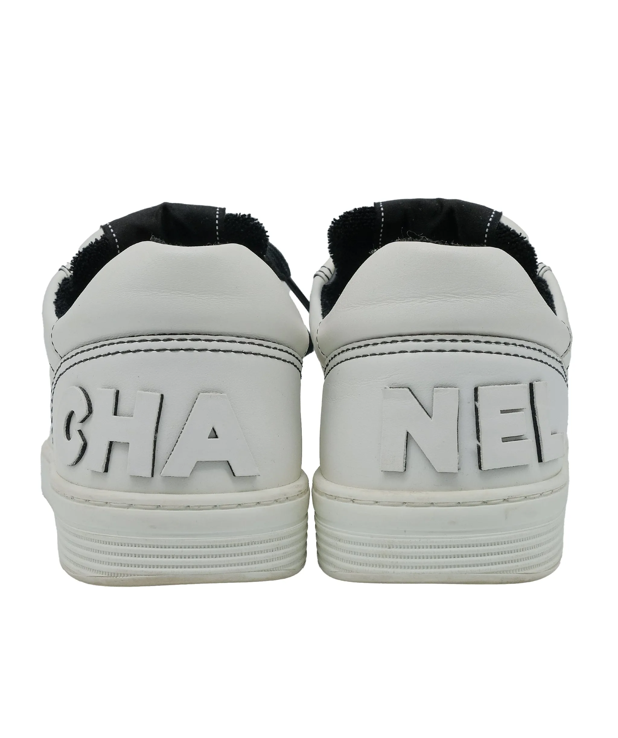 Chanel Black and White Sneakers 40 RJC3376