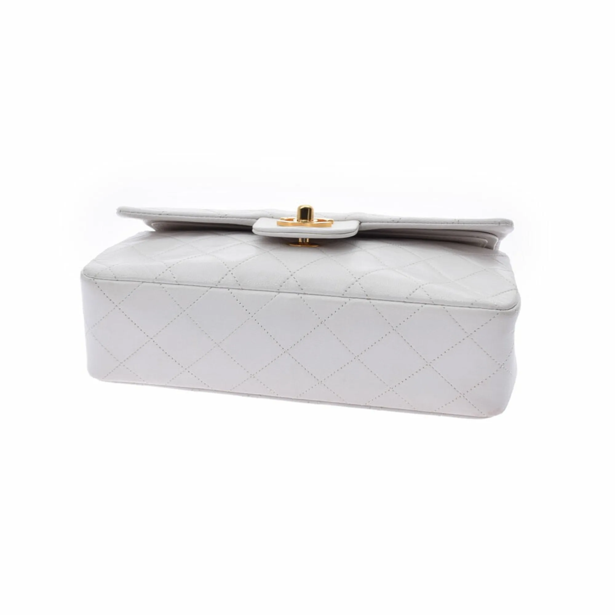 Chanel White Leather Timeless shoulder bag