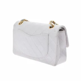 Chanel White Leather Timeless shoulder bag