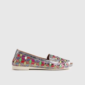 Comfort Leather Casuals 1105 Pewter Multi