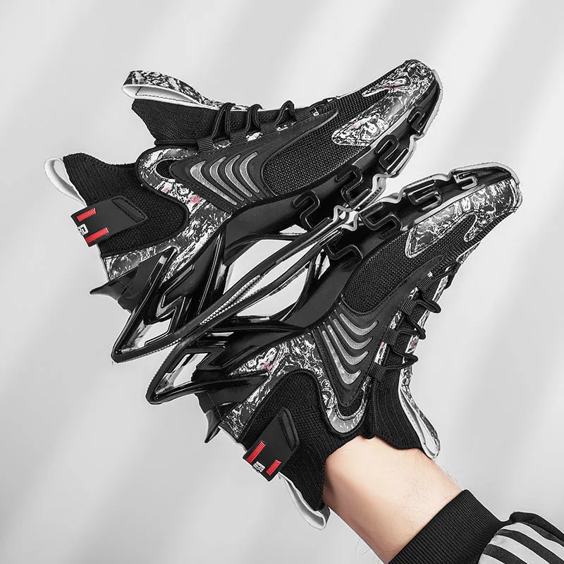 Cool Men Running Sneakers Mesh Breathable Sports Shoes Fashion Anti-Skid Walking Footwear Shoes | Brodtica.com