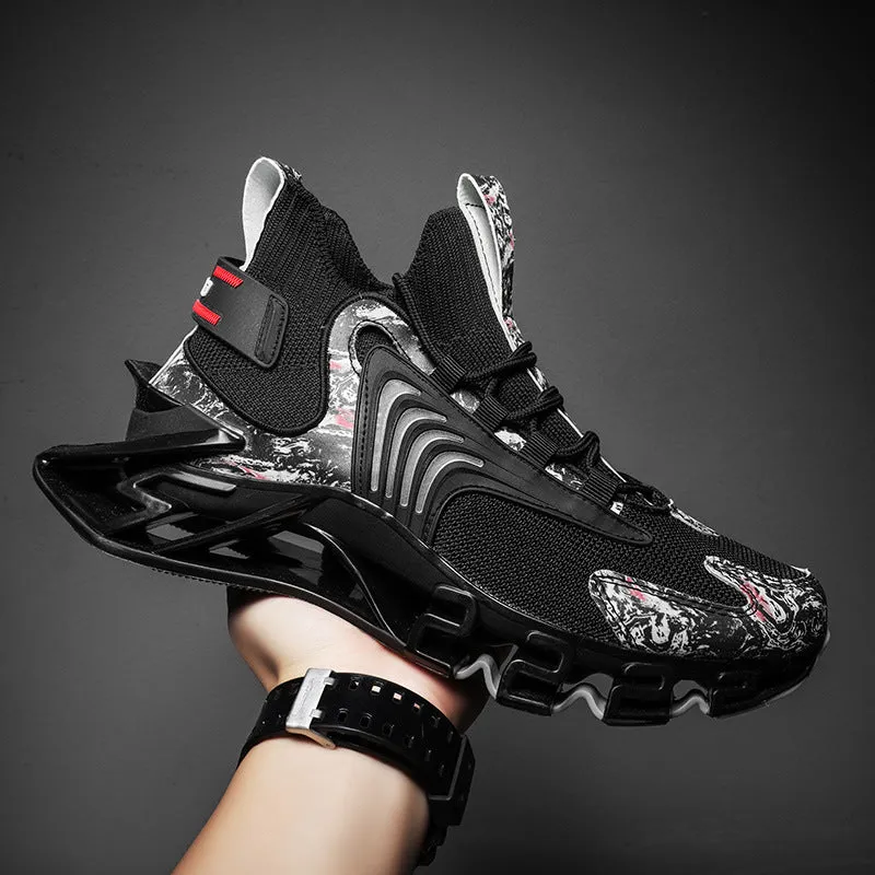 Cool Men Running Sneakers Mesh Breathable Sports Shoes Fashion Anti-Skid Walking Footwear Shoes | Brodtica.com