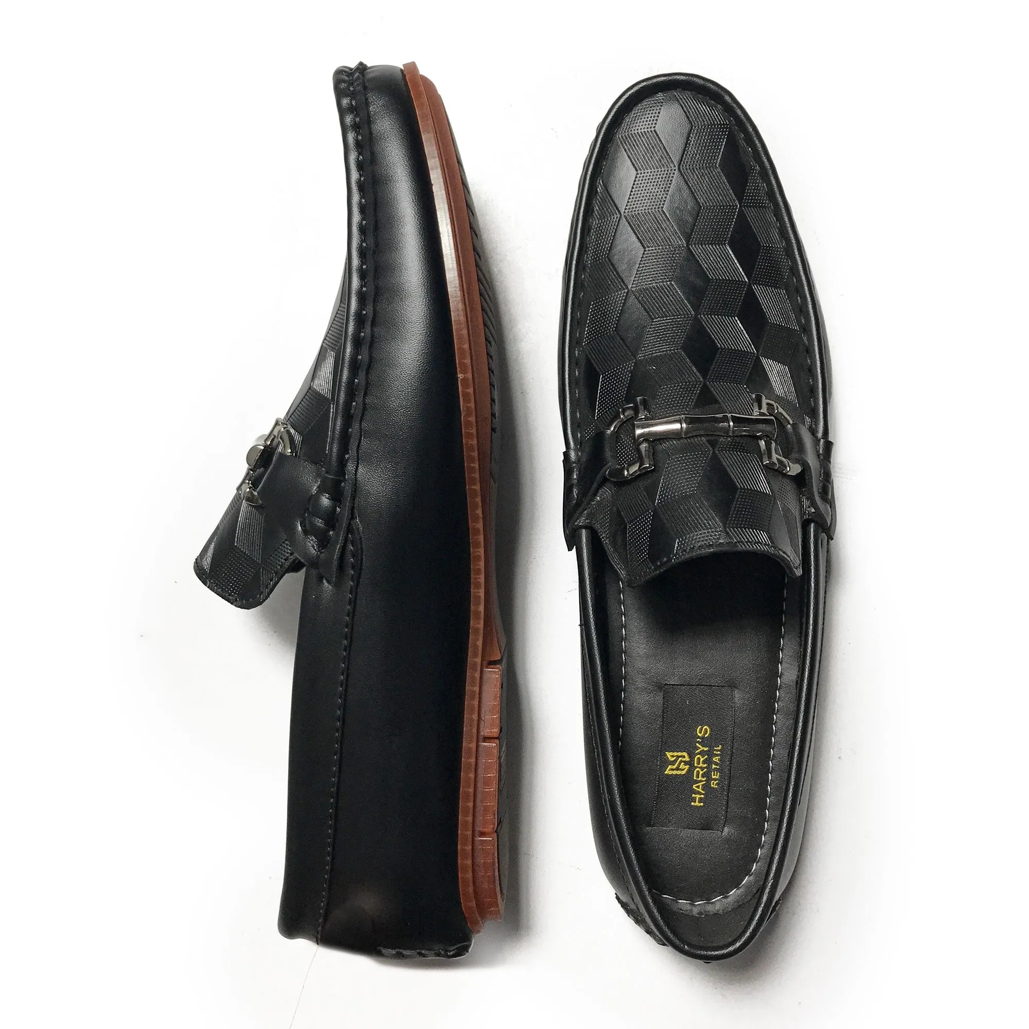 DIAMOND BLACK LOAFFERS