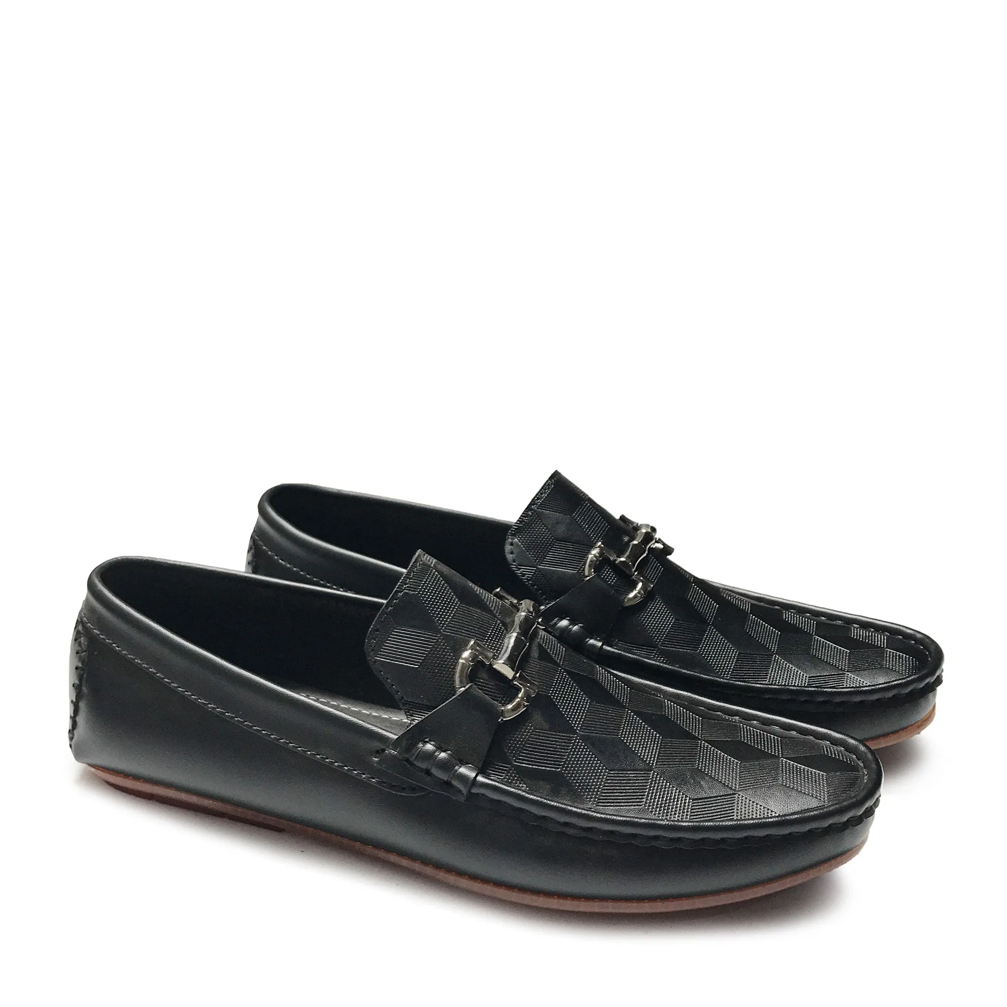 DIAMOND BLACK LOAFFERS