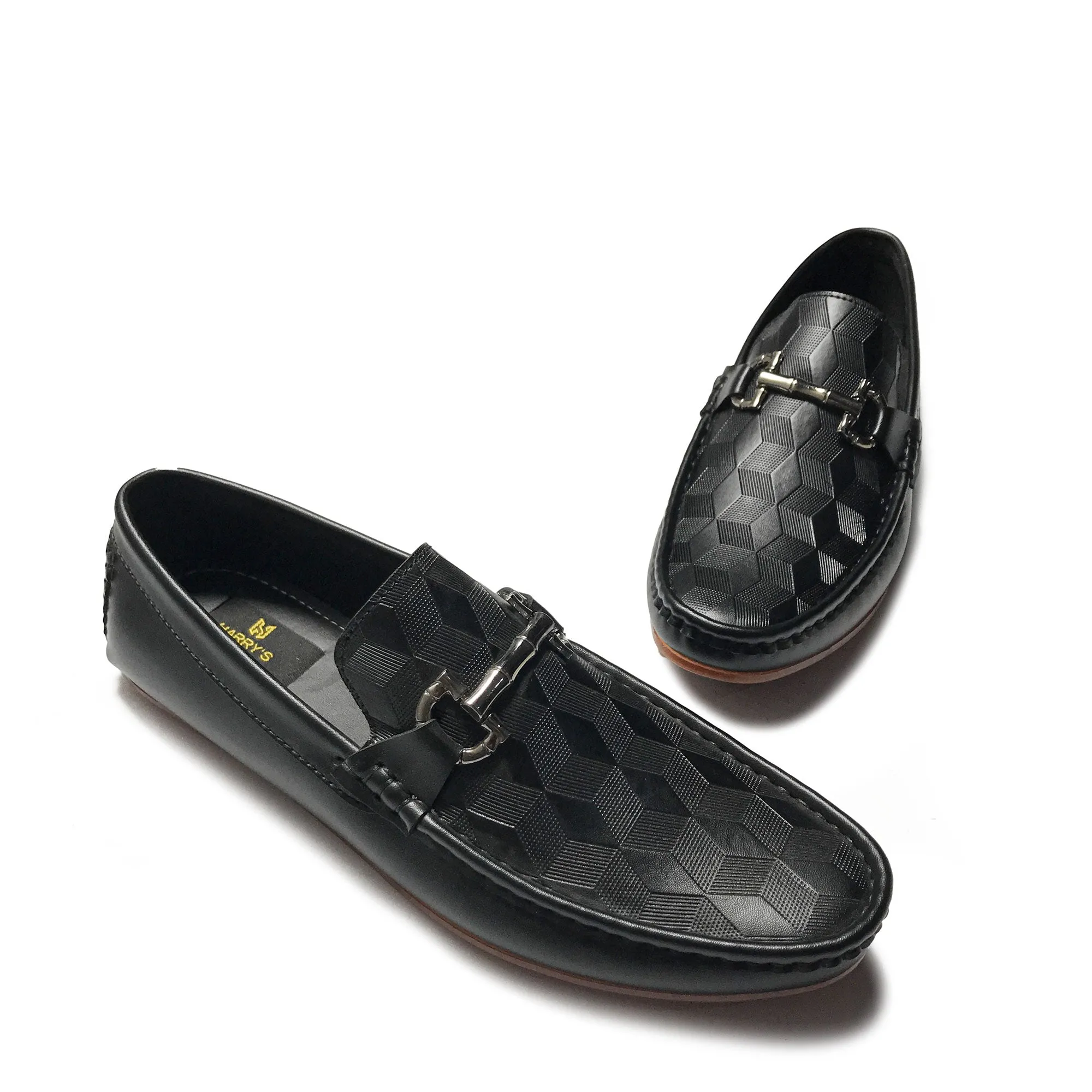 DIAMOND BLACK LOAFFERS