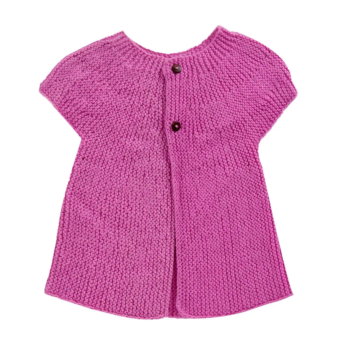 Frock  Classic Rose  | For Baby Girl | 100% Organic Wool | Size-3 Years