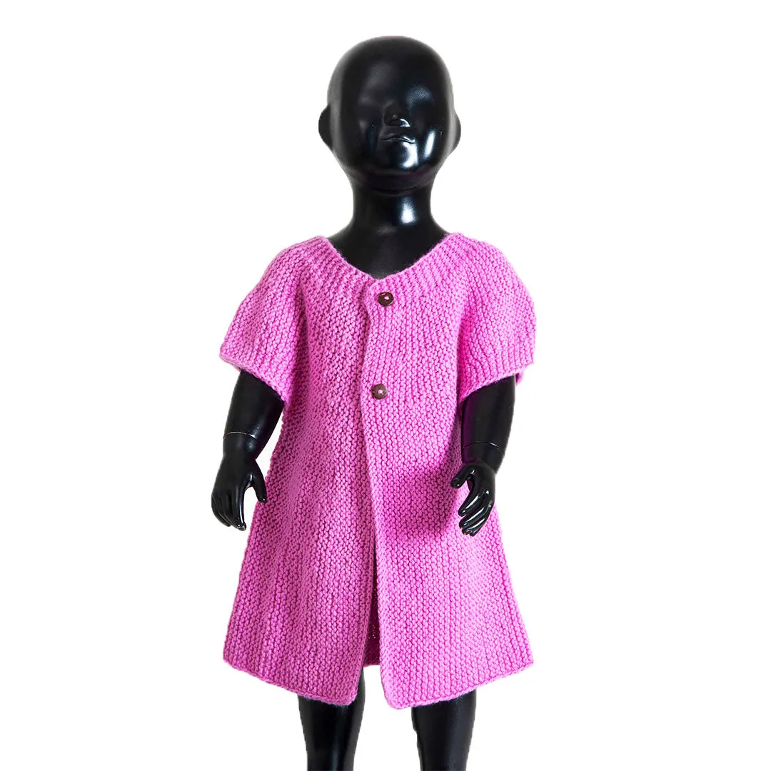 Frock  Classic Rose  | For Baby Girl | 100% Organic Wool | Size-3 Years