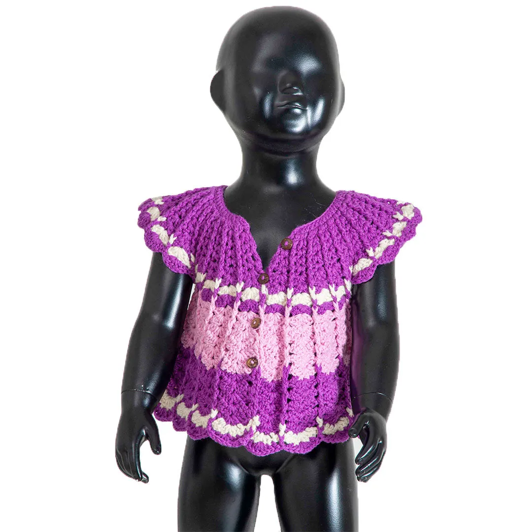 Frock Multi Color  | For Baby Girl |  100% Organic Wool