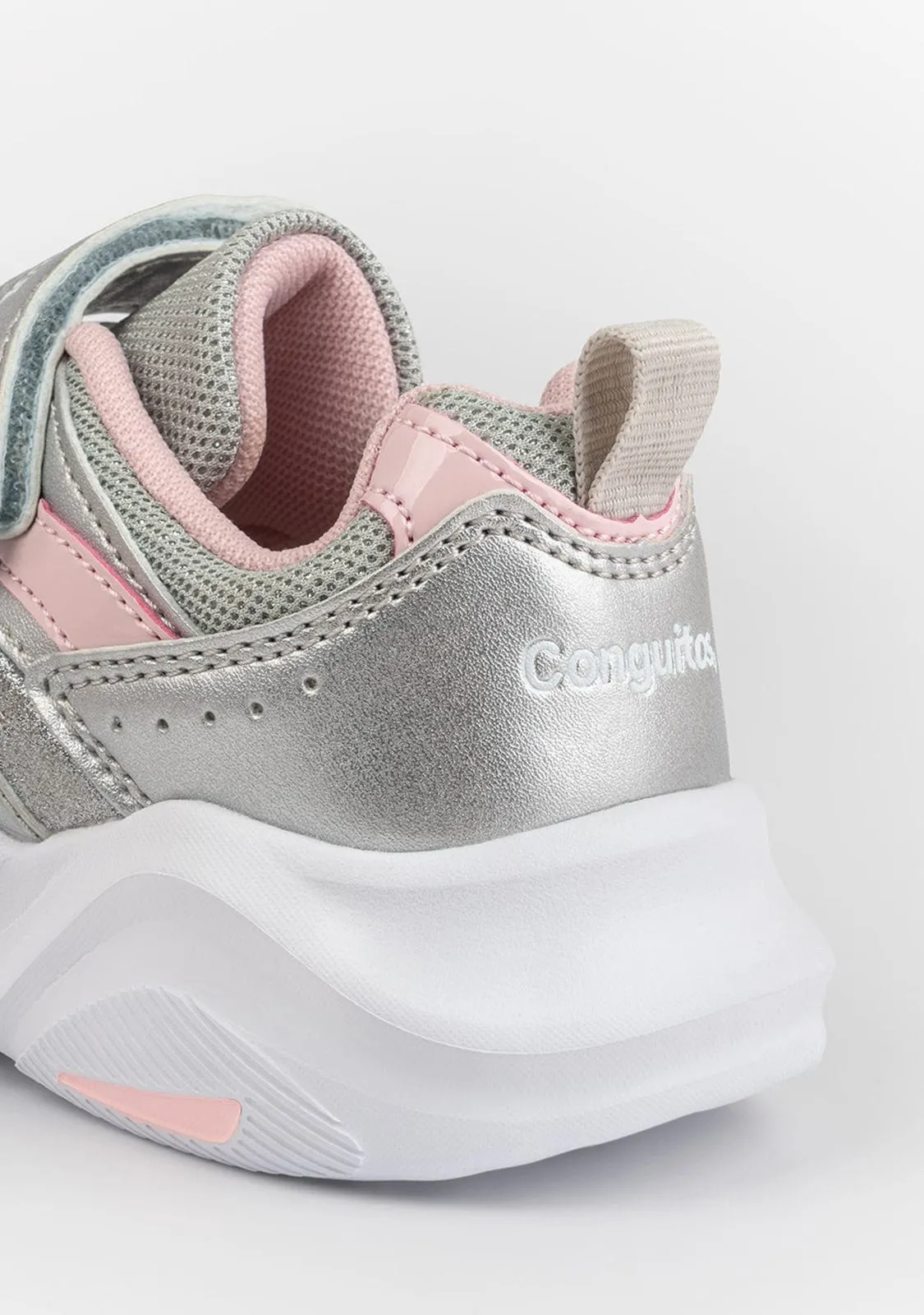 Girl's Silver Multicolor Sneakers