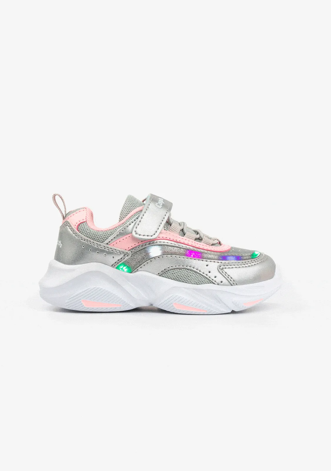Girl's Silver Multicolor Sneakers