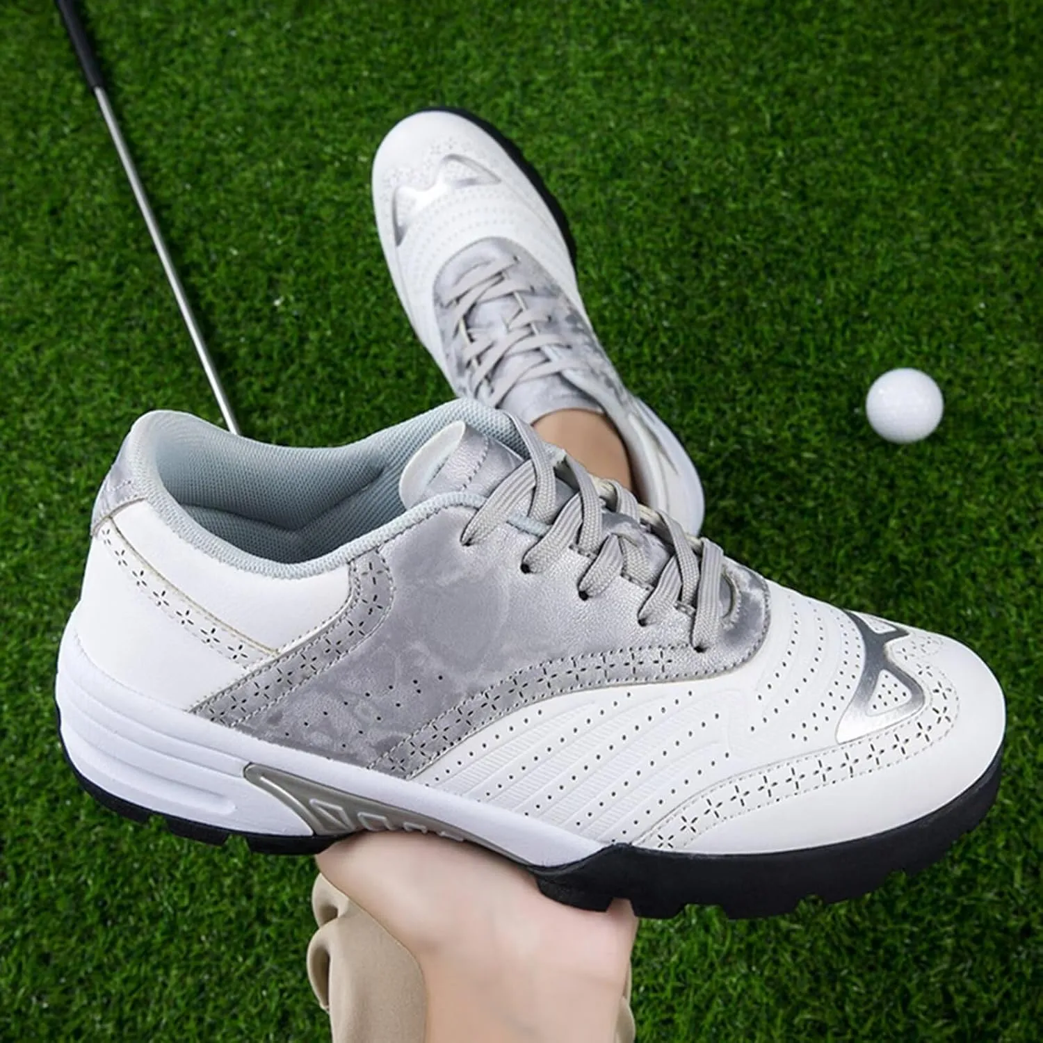 Golf Shoes Mens Professional Golf Trainers Breathable Spikeless Golfers Sneakers Non-slip Outdoor Walking Sneakers