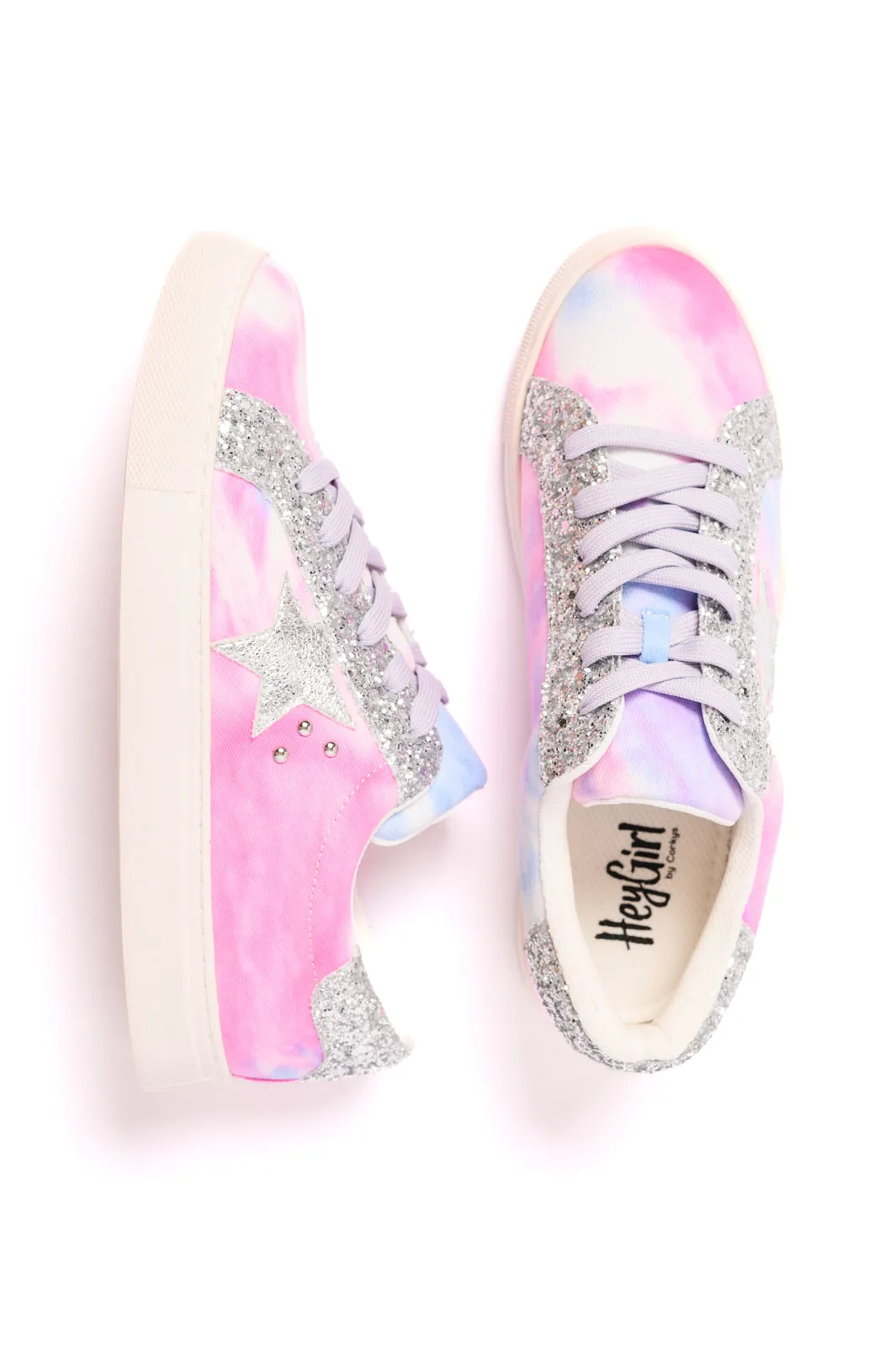 Hey Girl Supernova Sneakers in Pastel Tie Dye