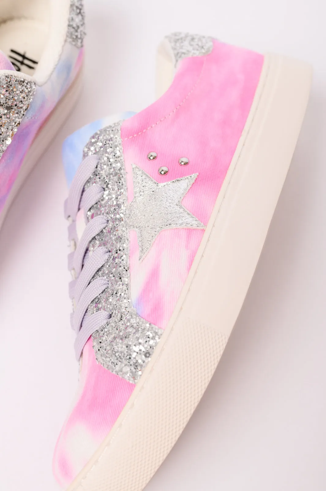 Hey Girl Supernova Sneakers in Pastel Tie Dye