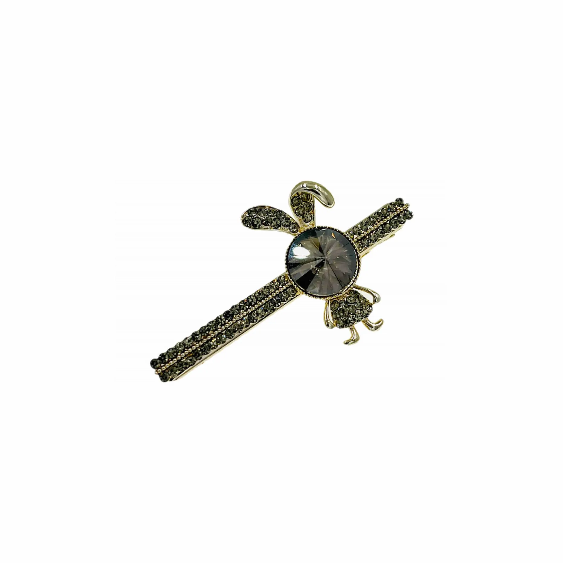 Honey Butler Gold Bunny Hair Clip Austrian Crystals Clamp Alligator Pelican Beak Hairpin C12