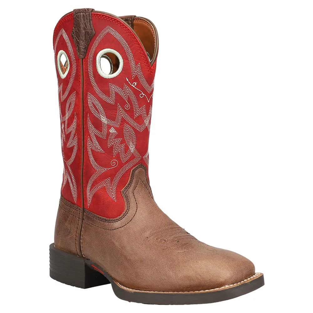 Liberty Water Buffalo Embroidery 11 Inch Wide Square Toe Cowboy Boots