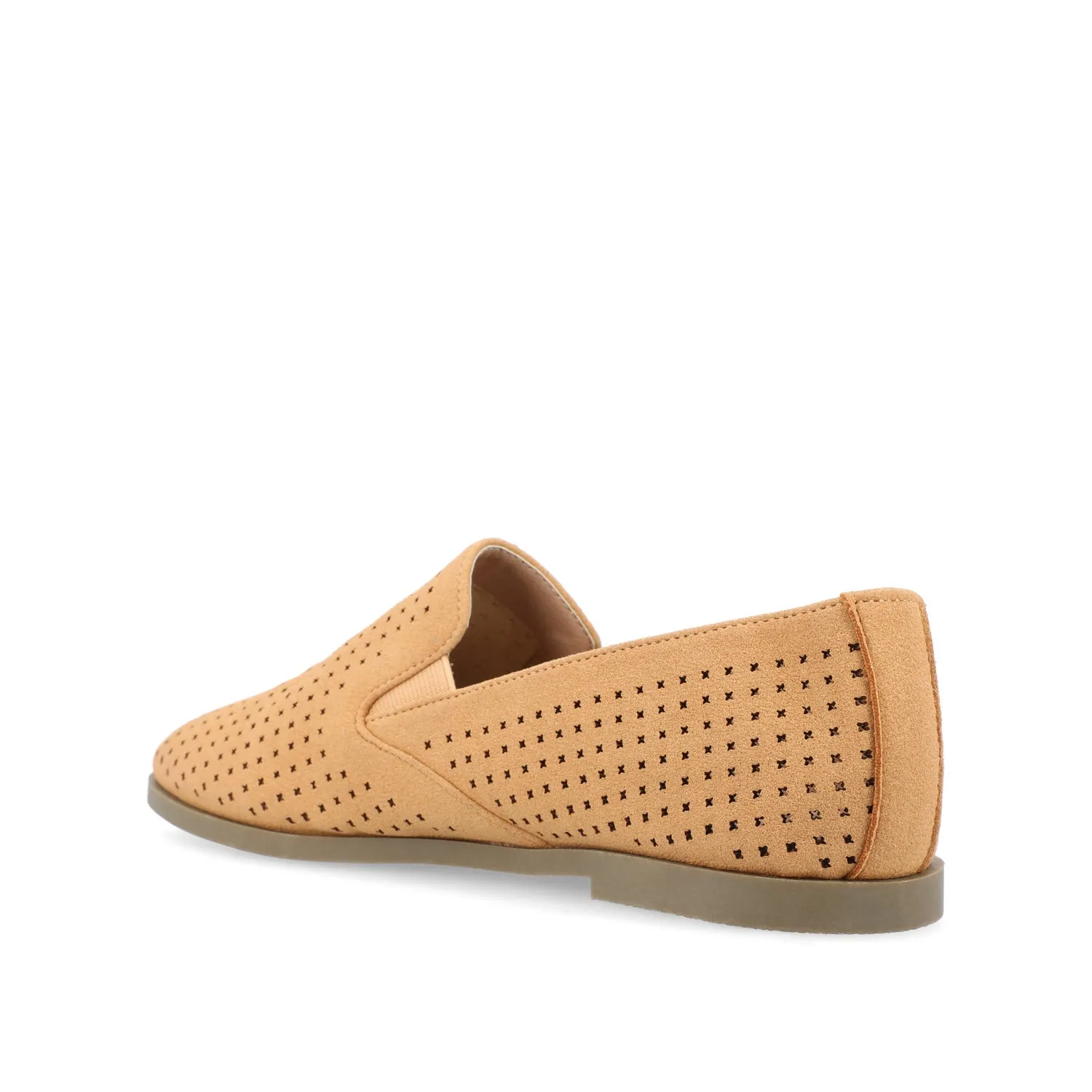 LUCIE LOAFER FLATS IN FAUX SUEDE