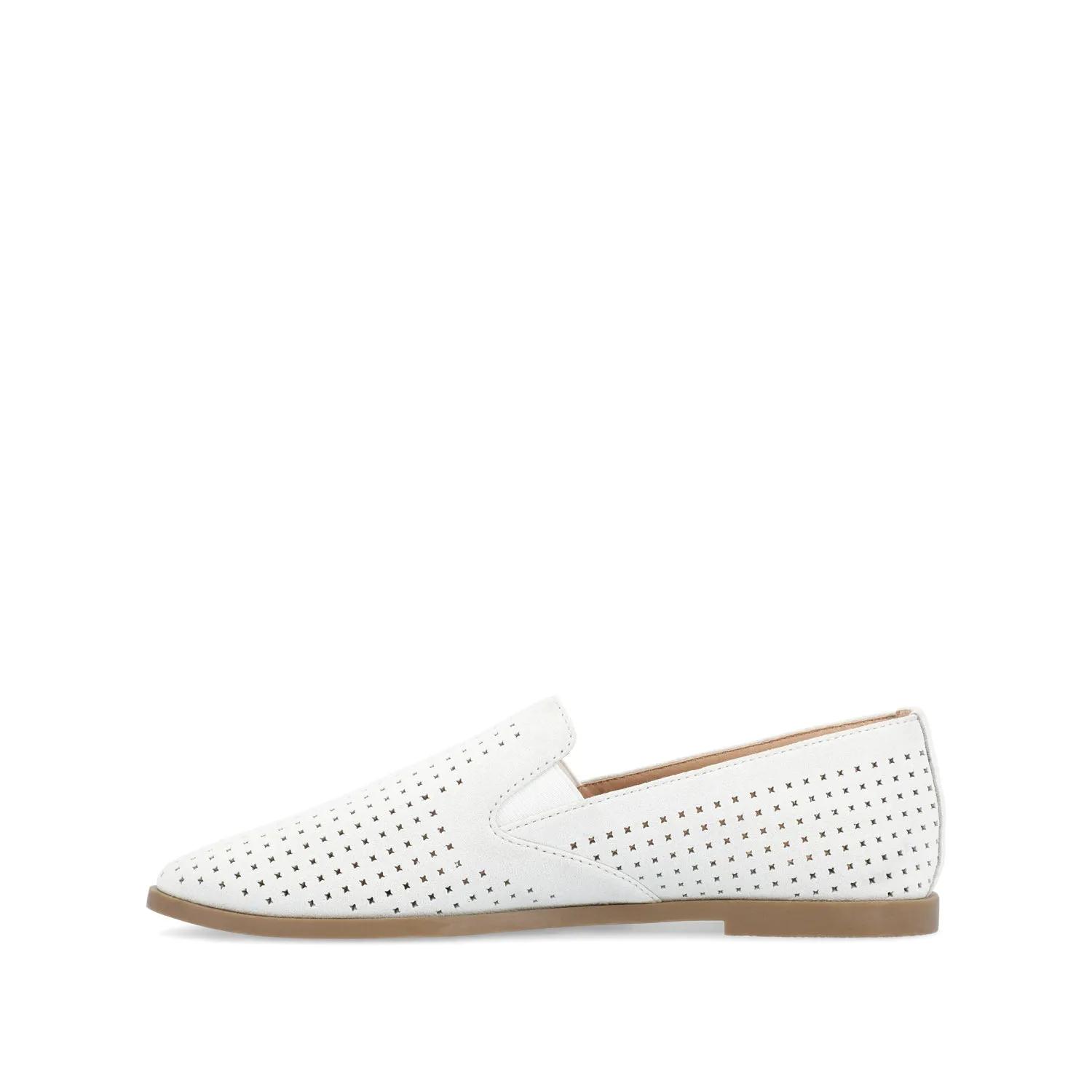 LUCIE LOAFER FLATS IN FAUX SUEDE