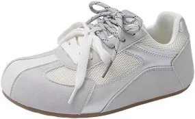 MAIITRIP Women's Memory Foam Sneakers,Lightweight Lace-Up Non-Slip Casual Shoes for Walking, Running,Tennis & Gym,Breathable Spring Athletic Footwear with Dressy Comfort for Travel, Everyday Wear