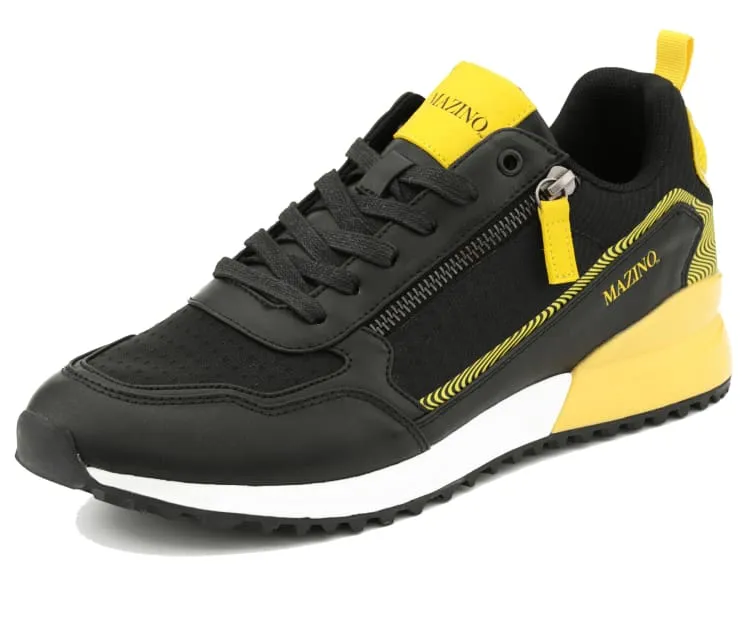 Mazino Spinel Classic Trainers Men’s Black White Sneakers