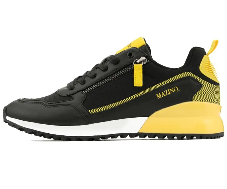 Mazino Spinel Classic Trainers Men’s Black White Sneakers