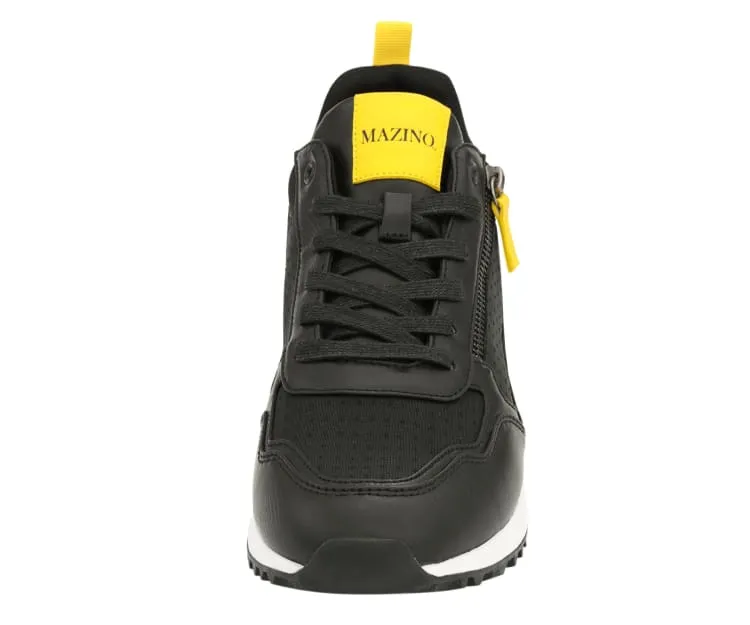 Mazino Spinel Classic Trainers Men’s Black White Sneakers