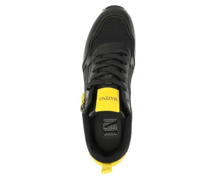 Mazino Spinel Classic Trainers Men’s Black White Sneakers