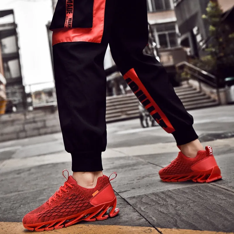Men&#39;s Shoes Breathable Mesh Lace Running Shoes Outdoor Fitness Training Sports Shoes Non-slip Wear-resistant Casual Couple Shoes