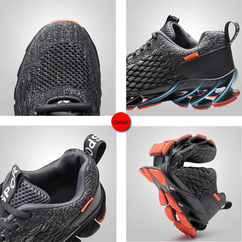 Men&#39;s Shoes Breathable Mesh Lace Running Shoes Outdoor Fitness Training Sports Shoes Non-slip Wear-resistant Casual Couple Shoes