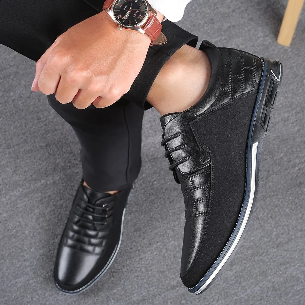 Men's Casual Leather Slip-Ons | Plus Size