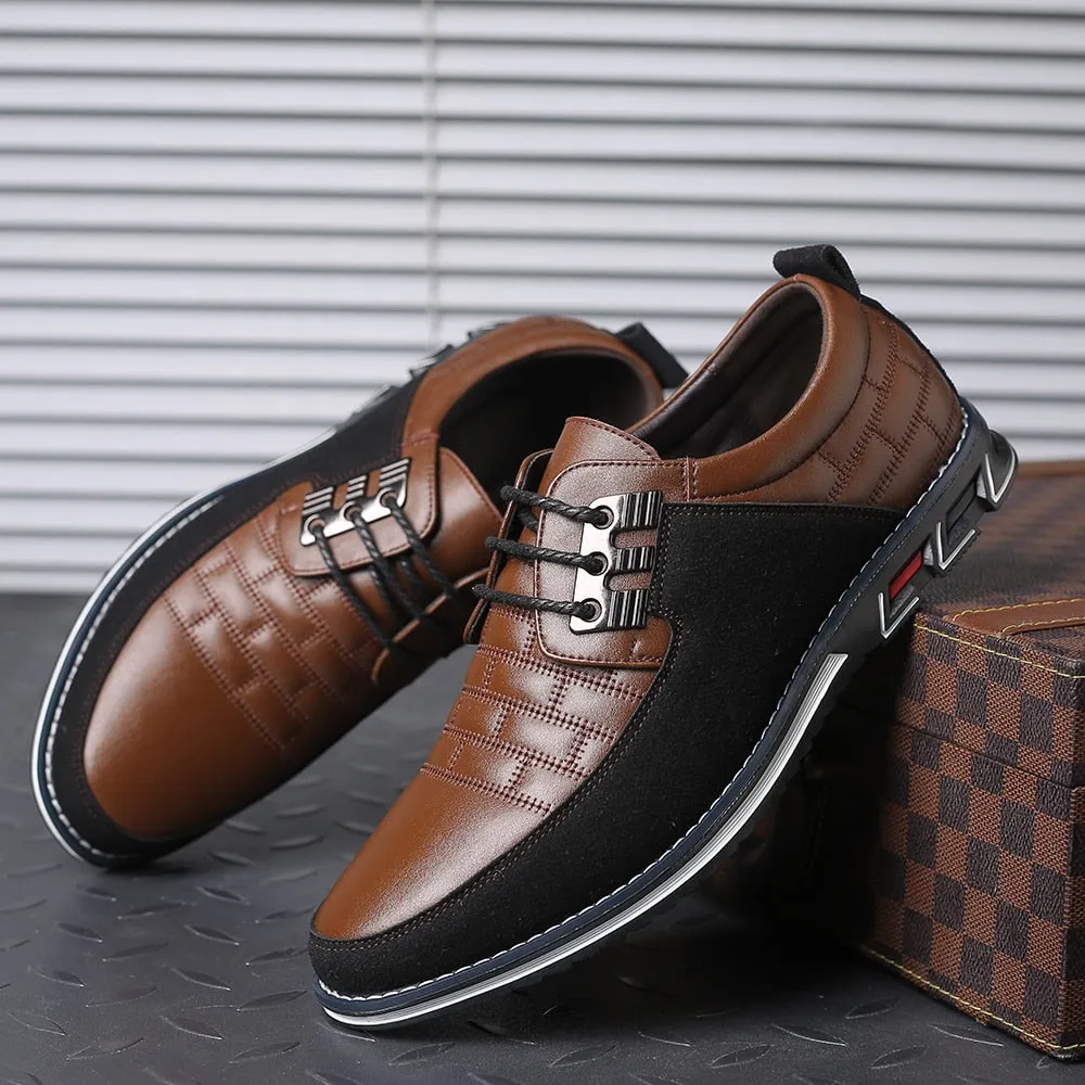 Men's Casual Leather Slip-Ons | Plus Size