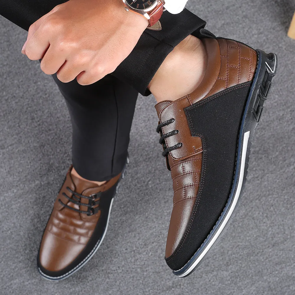 Men's Casual Leather Slip-Ons | Plus Size