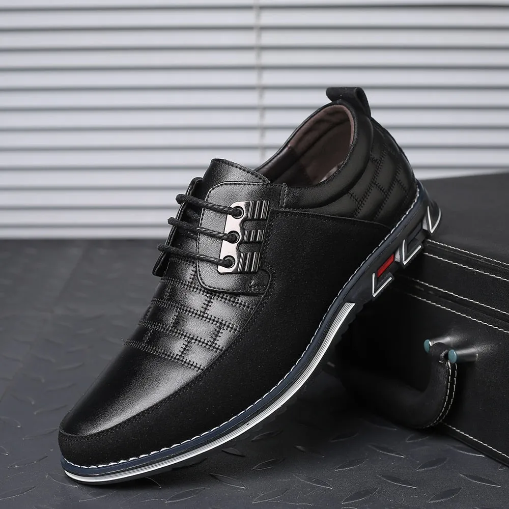 Men's Casual Leather Slip-Ons | Plus Size