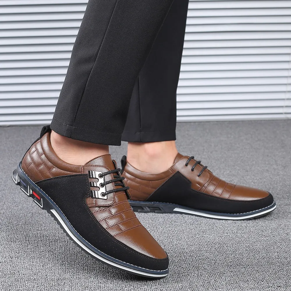 Men's Casual Leather Slip-Ons | Plus Size