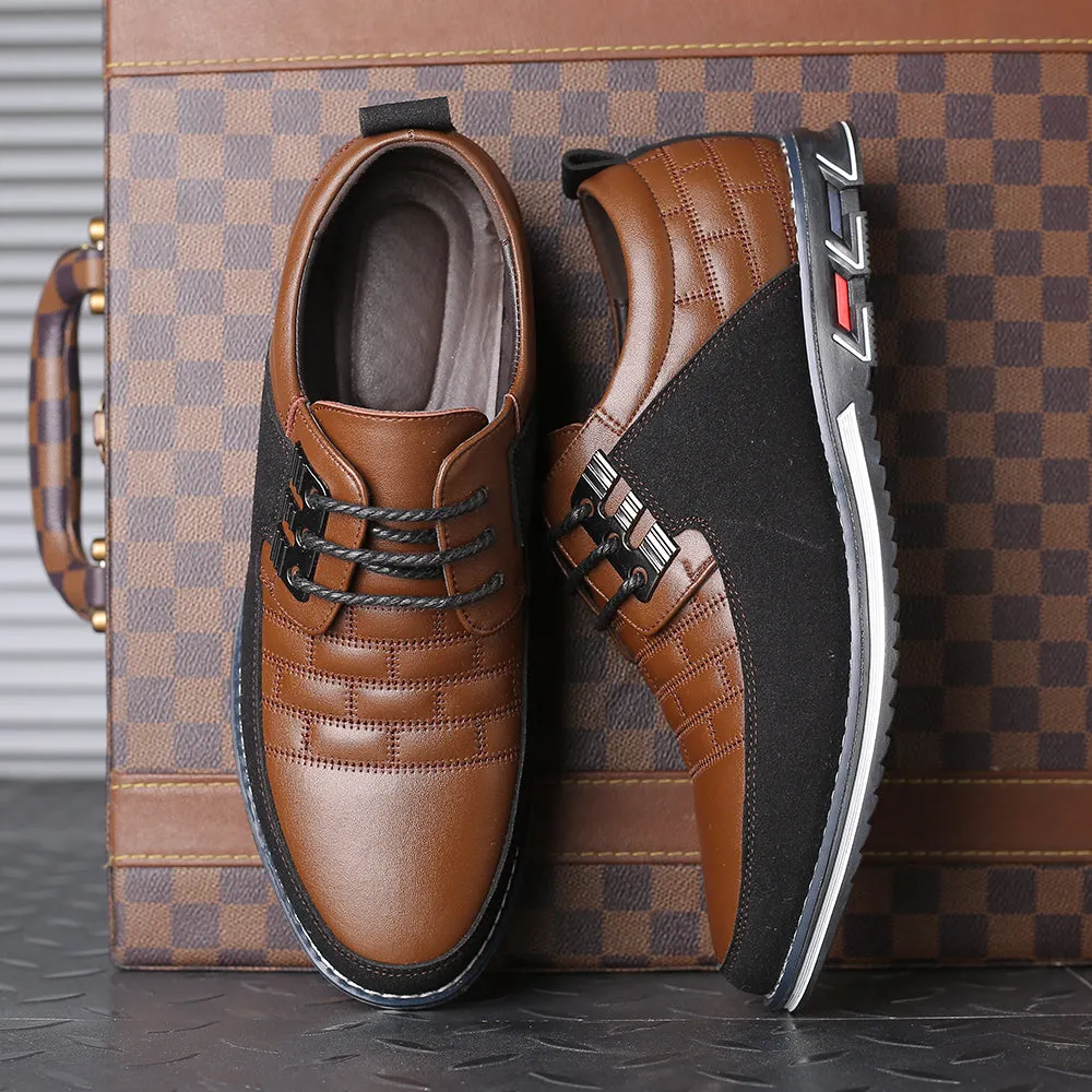Men's Casual Leather Slip-Ons | Plus Size