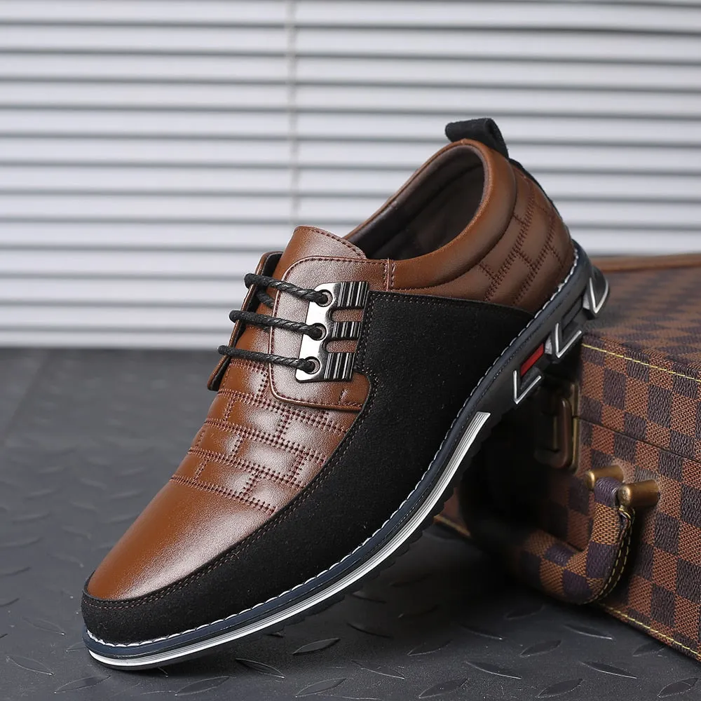 Men's Casual Leather Slip-Ons | Plus Size