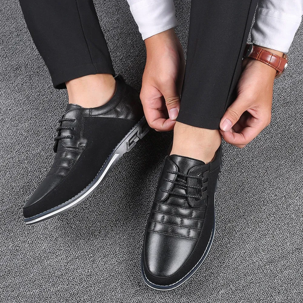 Men's Casual Leather Slip-Ons | Plus Size