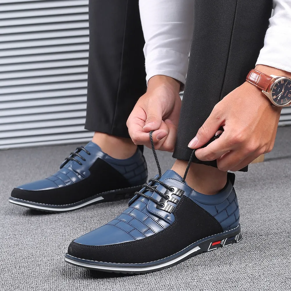 Men's Casual Leather Slip-Ons | Plus Size