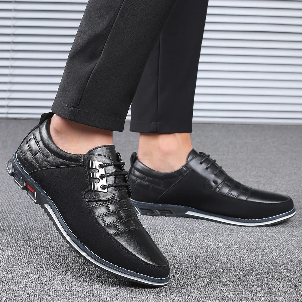 Men's Casual Leather Slip-Ons | Plus Size