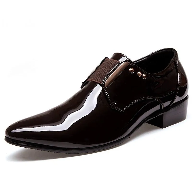 Men's Leather Dress Shoes With Pointed Toe