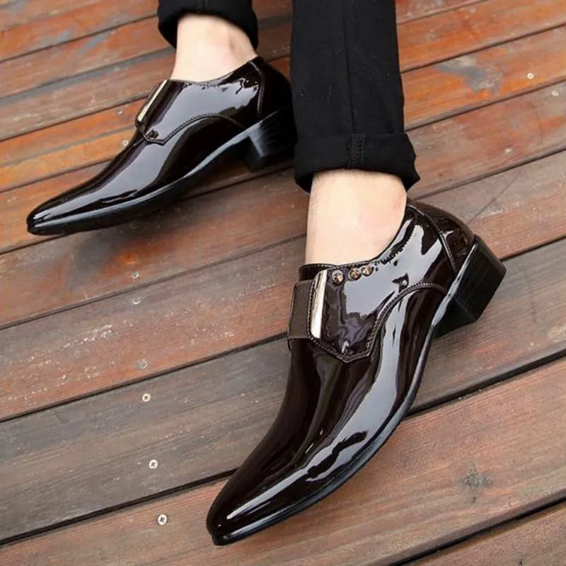 Men's Leather Dress Shoes With Pointed Toe